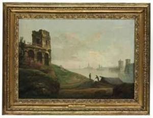 A Coastal Landscape Near Terracina, Italy by William Marlow