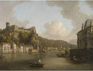 View Of The Chateau De Pierre-encise On The Rhone, Lyon