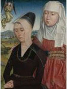 Female Donor With Saint Elizabeth Of Hungary: The Right Wing Of Atriptych Female Donor With Saint Elizabeth Of Hungary: The Right Wing Of Atriptych