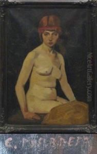 Nu Feminin Assis. by Ernest Marneffe