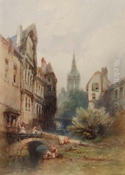 Parisian Canal Scene - view 1