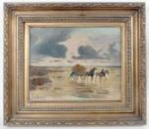Seascape by Georges Philibert Charles Marionez