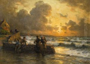 Le Retour Des Pecheurs by Georges Philibert Charles Marionez
