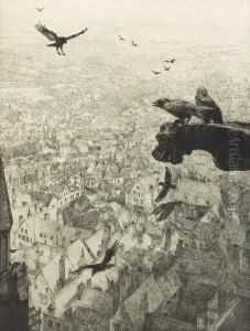 Jackdaws Of Chartres by George Marples