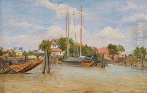 Die Elbe Bei Altenwerder by James Richard Marquis