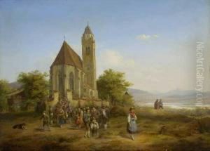 Nach Dem Kirchgang by Joseph Heinrich L. Marr