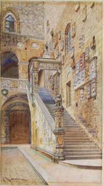 Entrance To The Bargello, Florence - view 1