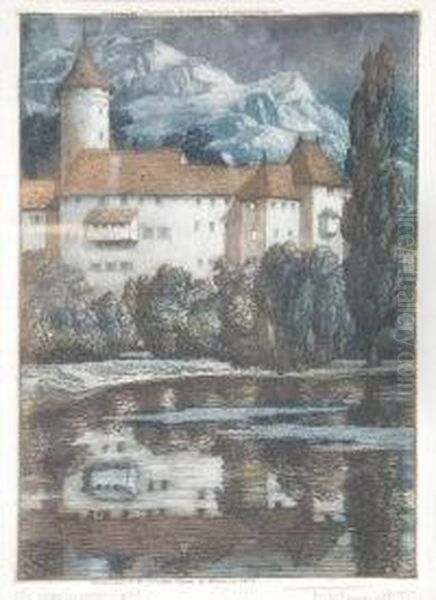 The Alps By Moonlight - view 1
