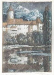 The Alps By Moonlight by Frederick Marriott
