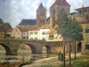 "sunshine & Shower At Moret by Frederick Marriott