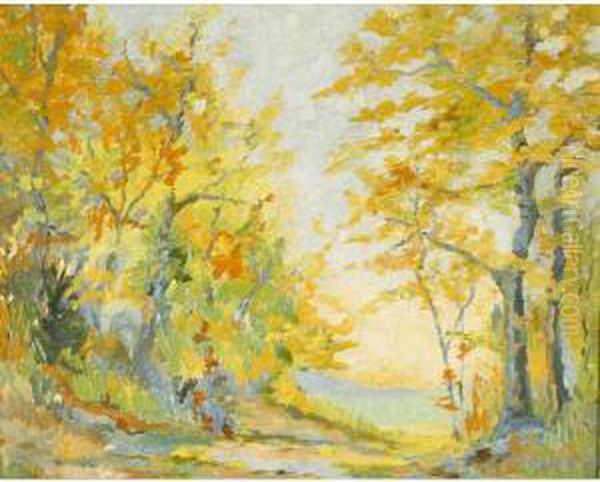 Impressionistic Autumn Landscape - view 1