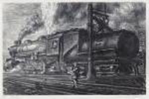 Erie R. R. Loco Watering