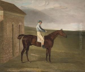 Burleigh, A Chestnut Racehorse, With Sam Chifney by Benjamin Marshall