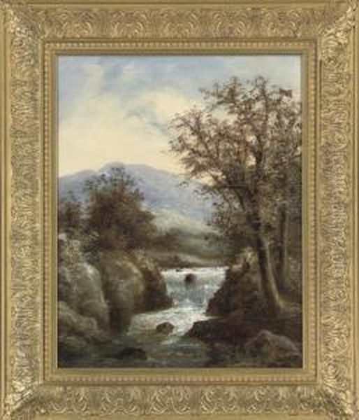 Fishing In A Rocky River - view 1