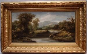 Mountain Landscape With River by R. Marshall
