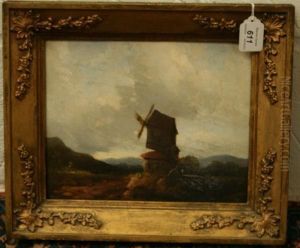 Study Of A Figure Beside A Windmill