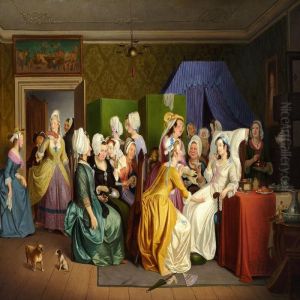 Barselstuen by Wilhelm Marstrand