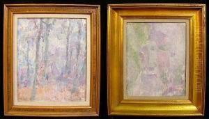House In Flanders; A Forest Scene (2)