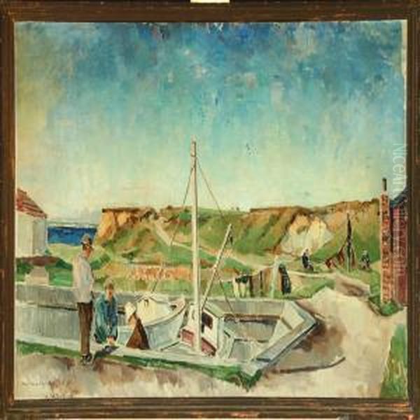 Three Men At The Harbour - view 1