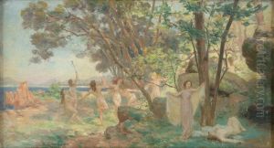 Bacchanale by Ernst Edouard Martens
