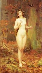 Edouard : Le Printemps, Circa 1897 by Ernst Edouard Martens
