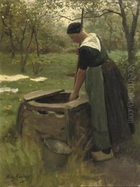 Fetching Water From The Well - view 1