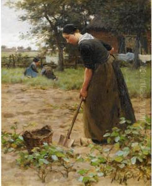 At Work In The Garden - view 1