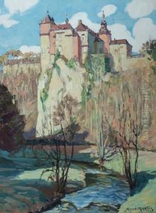 Le Chateau De Modave by Alfred Martin