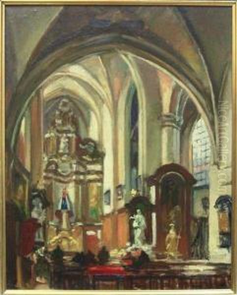 Interieur De L'eglise Saint-nicolas A Bruxelles - view 1