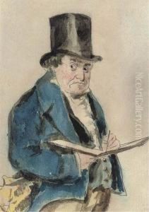 Portrait Of Joseph Mallord William Turner, R.a. (1775-1851), Three-quarter-length, In A Blue Coat And Top Hat