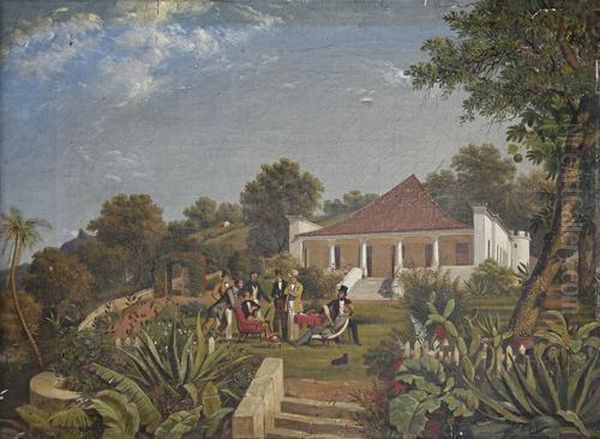 A Gathering On A Lawn, Rio De Janeiro - view 1