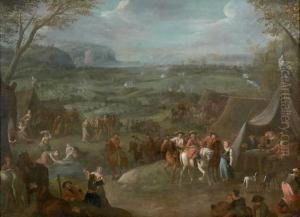 Scene De Campementmilitaire by Jean-Baptiste Martin