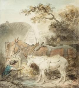 Young Men With Horses