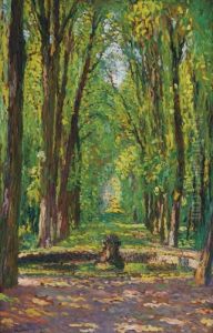 Allee Dans Le Parc Du Chateau De Versailles