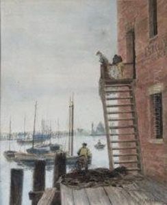 Mending Nets By A River