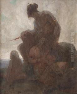 Scene Mythologique by Henry Martin