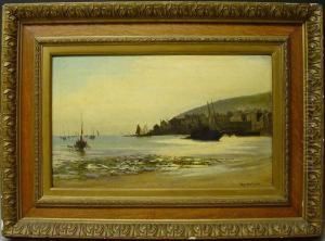 Boote Im Hafen Von Newly - Grafschaft Cornwall by Henry Martin