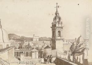 An Unframed Folio Of Views In Portugal And Spain Including Lisbon, Cape Trafalgar And Valencia An Unframed Folio Of Views In Portugal And Spain Including Lisbon, Cape Trafalgar And Valencia