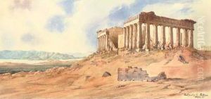 East Front Of The Parthenon by Admiral Sir Henry Byam Martin