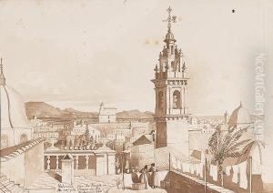 View Of Valencia From The Tondo Del Cid; Cape Trafalgar, View Of Belem Tower, Lisbon, View Of Cicita And Two Others