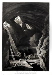 La Mine De Fer De Hogborn En Vestmanie by Johan Fredrik Martin