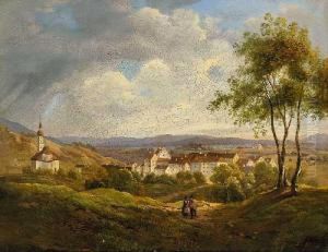 Oberbayerische Landschaft
Mit Bauernpaar by Martin Martin