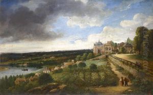 Vue Duvillage Du Pecq Et De L'acqueduc De Marly, Prise De La Terrasse Desaint-germain