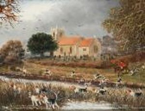 Ashow Church, Stoneleigh; The Road Tobaggington, A Pair by Sylvester Martin