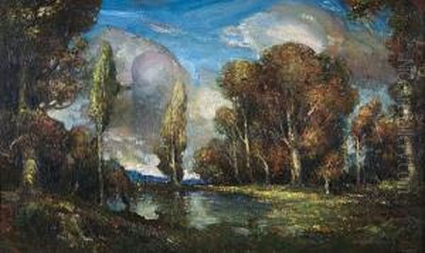 Romantic Lake Landscape - view 1