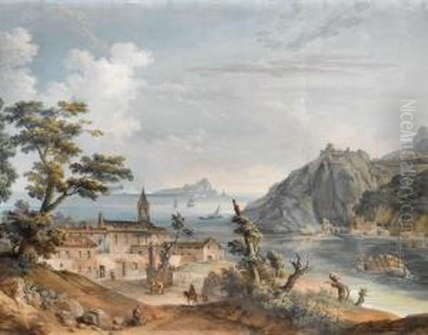 Paesaggio Costiero Con Figure - view 1