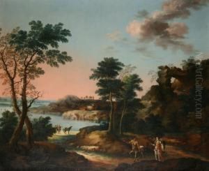 Paesaggio Con Figure by Vincenzo Martinelli