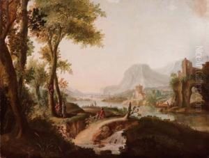 Paesaggio Con Viandanti