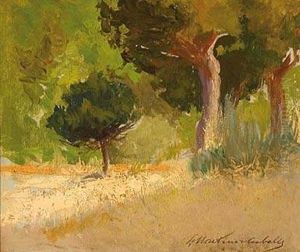 Paisaje by Salvador Martinez Cubells