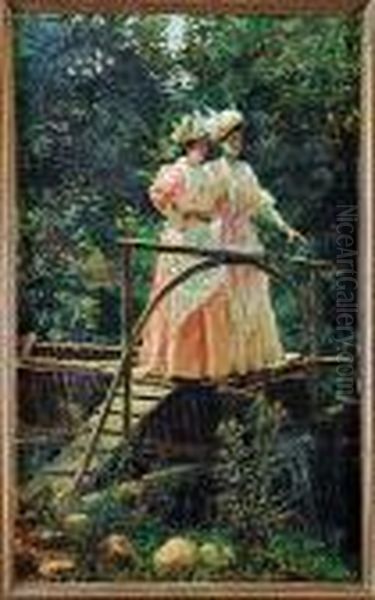 Damas En Un Puente - view 1